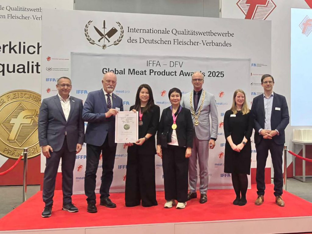 บริษัท จีเอสบี อินเตอร์เนชั่นแนล จำกัด ได้รับรางวัล IFFA-DFV Global Meat  Product Awards 2025